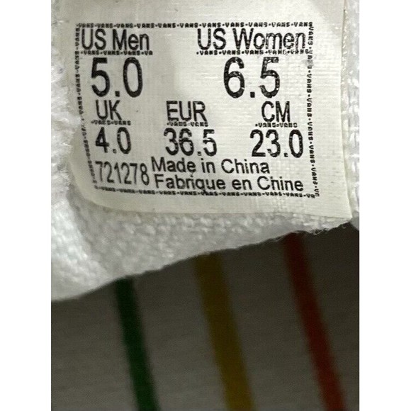 Vans OTW Flour Shop Rainbow Icons Emoticon Checkered - 721278 - Women’s Size 6.5 - Picture 10 of 10